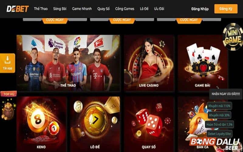 Những ưu điểm nổi bật của nhà cái cá cược Debet